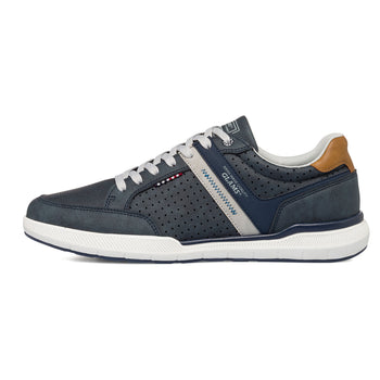 Sneakers blu navy da uomo con dettagli traforati Glams, Sneakers Uomo, SKU m114002323, Immagine 0